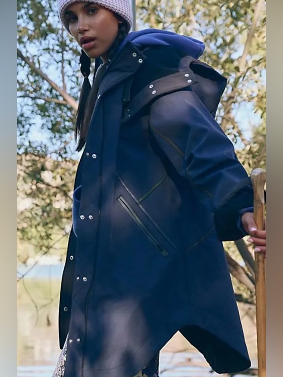 FP Movement by Free People Jackets & Blazers - FP Movement by Free People Moon Magic Reflective Parka Rain Coat